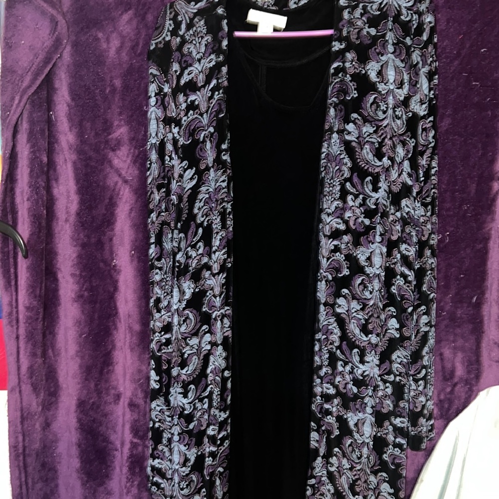 Cold water Creek dress and long jacket